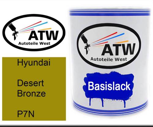 Hyundai, Desert Bronze, P7N: 1L Lackdose, von ATW Autoteile West.